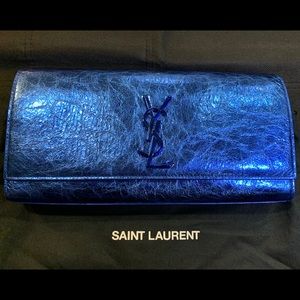 YSL SAC Cassandre Clutch in Blue